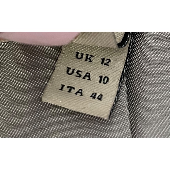 BURBERRY London Dove Grey Military Wool Coat Size 10 - Picture 14 of 14